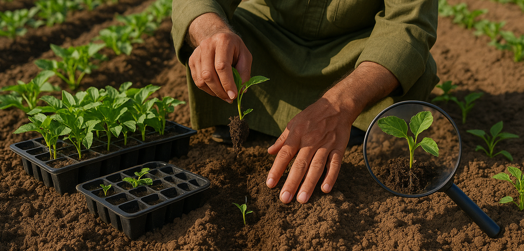 شتلات الخضر